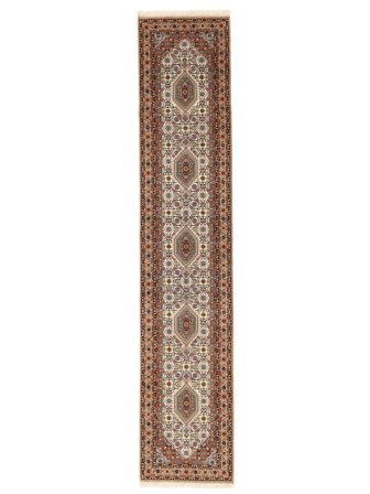 Oriental Bidjar Indo Rug 79X398 Runner Brown/Beige Wool, India