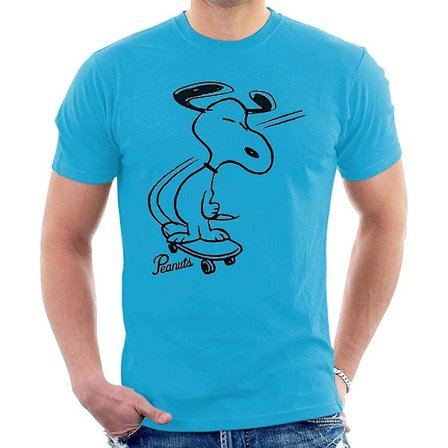 Snoopy Skateboard T-shirt herr - vuxen, 3xl