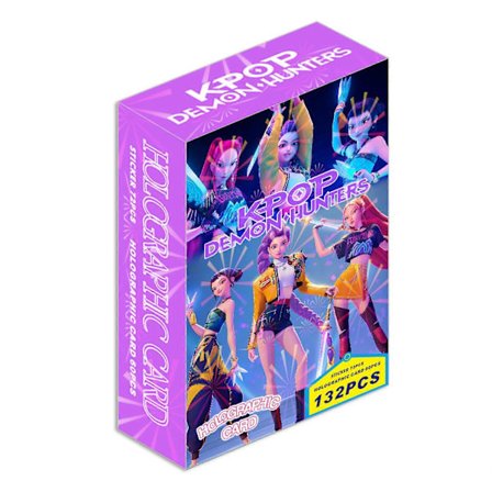 132 stk. K-Pop Demon Hunters Holografiske Fotokort Koreansk Idol Lomo Kort Pakke Samling Gave Festartikler til Børn