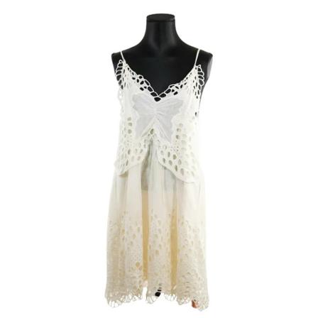 Chloé Pre-owned, Pre-owned Cotton dresses Wit, Dames, Maat:S,Katoen