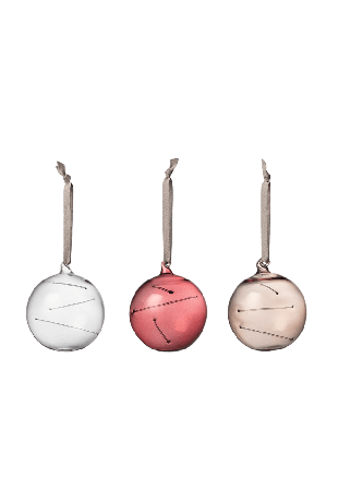 Iittala Solboll 80mm 3st Dekoration Lila 3-set