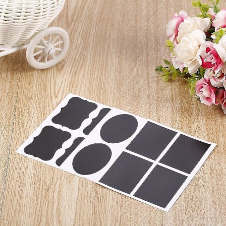 36 st. Krittavänliga Etiketter för Burkar, Köket, Hantverk