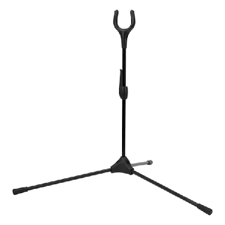 Vikbart Recurve Bågstativ Hållare Bågskytte Rak Båge Ställ för Jakt Utomhussporter Svart