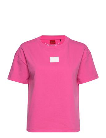 The Boxy Tee 12 T-shirts & Tops Short-sleeved Vaaleanpunainen HUGO