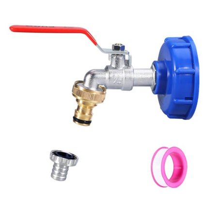 Kran med kranadapter til IBC-tank 1/2 tomme legeringskran_qq