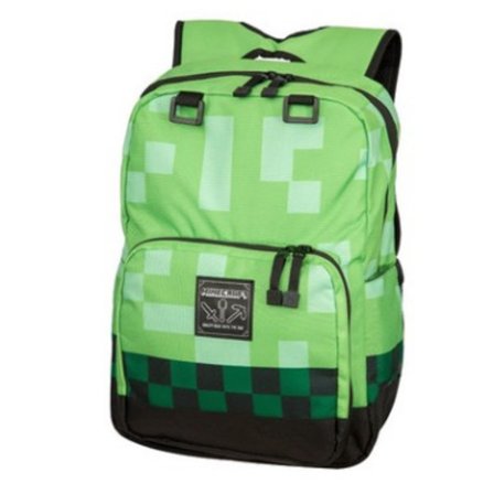 Minecraft rygsæk creeper ender drage fakkel diamant hakke junior high school elever børns rygsæk