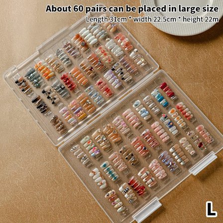 False Nail Tips Nail Art Förvaringsbox Container Tom Nails Tips