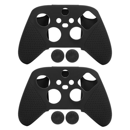 2 stk Antiskli Silikon Spillkonsoll Beskyttelse Gamepad Håndtak Grep for Xbox Series S X (Svart)