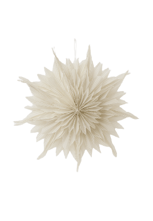 Åhléns Home Randig adventsstjärna EVA 50 cm Belysning Vit NOZSIZE