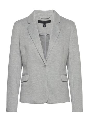 Vmjulia Ls Blazer Jrs Noos Grey Vero Moda