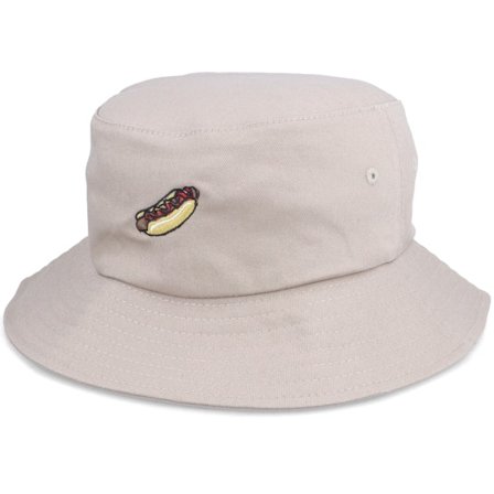 Abducted - Beige bucket Cappello - Red Rocket Hot Dog Weiner Khaki Bucket @ Hatstore
