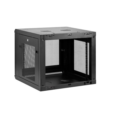 StarTech "9U Wall Mount Server Rack Cabinet - 4-Post Adjustable Depth (2"" to 19"") Network Equipment Enclosure with Cable Management (RK920WALM)" -