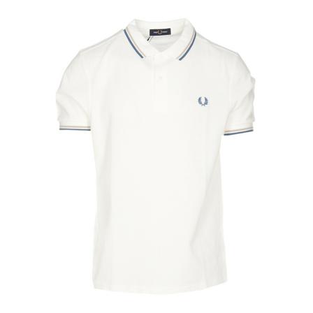 Fred Perry, Polo Shirts Wit, Heren, Maat:M
