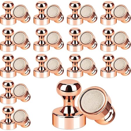 30 st Rose Gold Kylskåpsmagneter, Starka Neodymmagneter Kylskåpsmagneter Kraftfulla Små Magneter för Whiteboard Köks Sc
