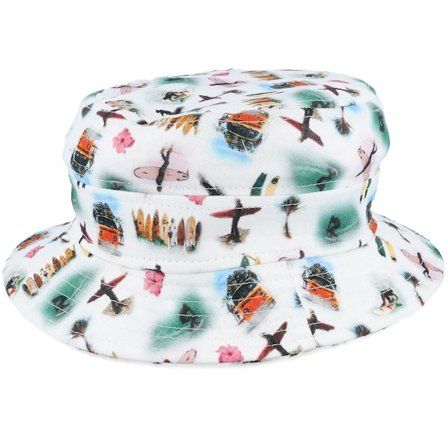 MJM Hats - White bucket Hattu - Cotton/Linen Off White Bucket @ Hatstore