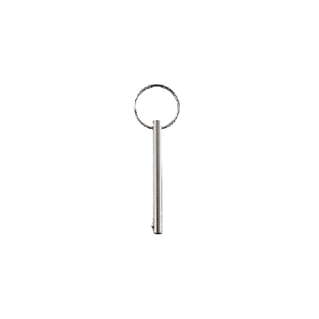 Snabbkopplingsstift med fjäderbelastad kulände Cirkelring Kolstål Nickelpläterad (4st, Silver)