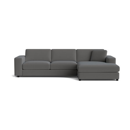 Oasis chaiselong sofa, højrevendt - Lisboa Antracit - 294x151x79 - Sofa, chaiselong