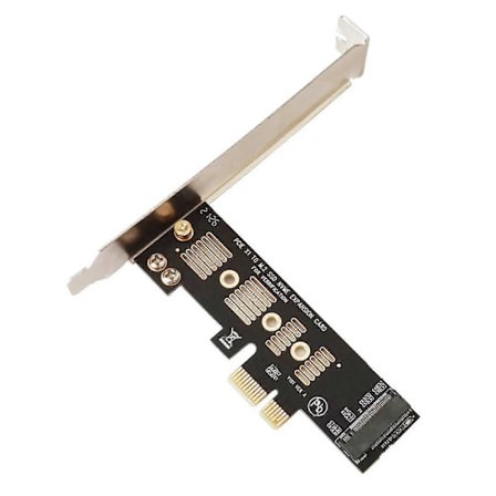 M2 SSD NVME til PCIe X1 Adapterkort PCIe X1 til M2 Udvidelseskort Harddisk Adapter M Nøgle Interface