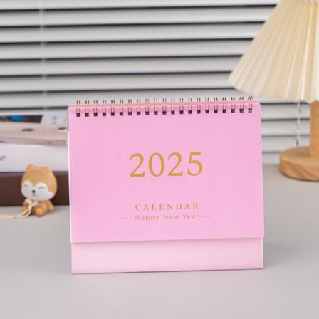 Ny 2025 skrivbords kalender enkel liten fräsch kreativ skrivbords prydnad plan stans kort anteckningsblock engelsk kalender