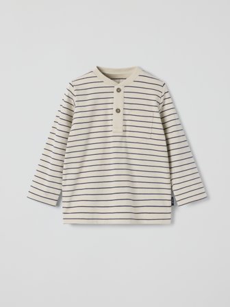 Polarn O. Pyret - Long sleeve top striped - 74 - Childrenswear - white