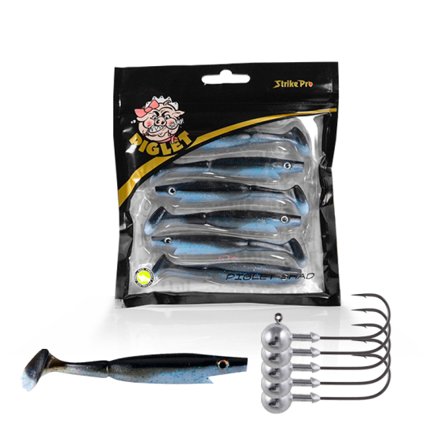 Piglet Shad Jighead Combo