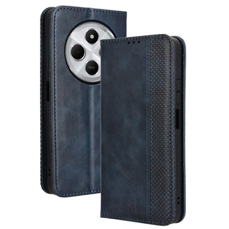 Etui med lommebok og stativ for Xiaomi Redmi 14C, Retro-design