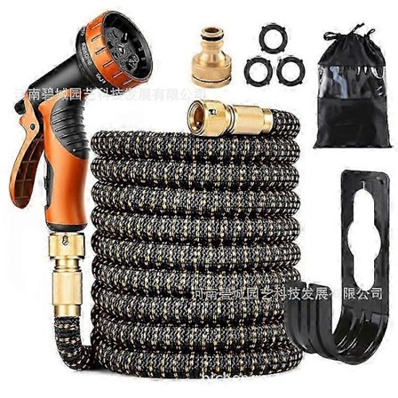 SCSYV Pocket Hose Copper Bullet Ekspanderende Hageslange Mønster Tommelspray 25ft Patentert Blyfri Ultralett Solid Kobber