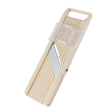 Handhållen Mandolin Skivare med Tre Utbytbara Rostfria Blad - Elfenben, Grönsaks- och Fruktskärare, Rostfritt Stål