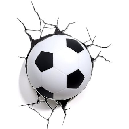 3D-lys 3D-lampe Fotball