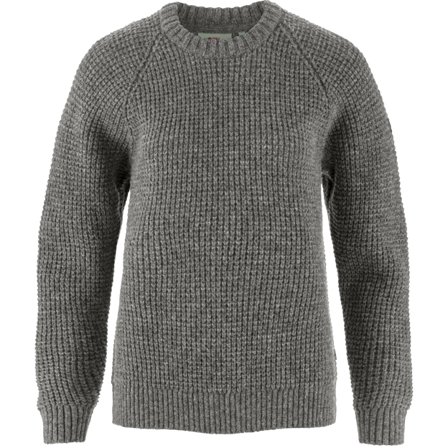 Fjällräven Women's Övik Waffle Knit in Grey | Size: Small, Wool/Knit