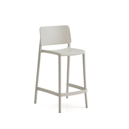 Bar chair RIO, seat height: 650 mm, light grey