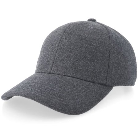 Equip - Grå adjustable Keps - Wool Charcoal Adjustable @ Hatstore