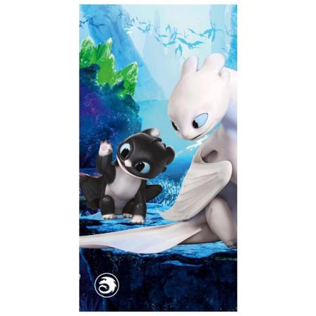 Så Här Tränar Du Din Dragon Cotton Beach Handduk 140cm X 70cm Blå/b