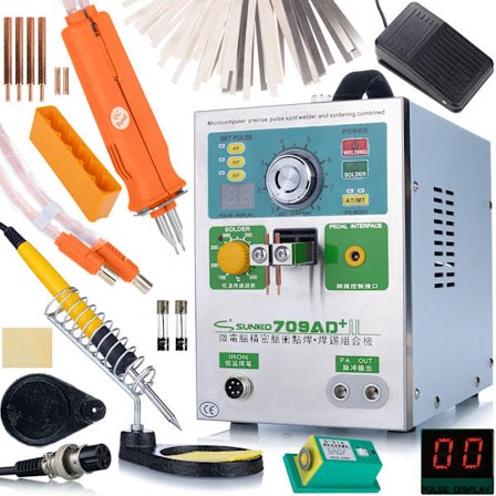 Punktsvejser Sunkko 709AD+ – HB-70B Svejsepen | 3,2 KW | til Lithiumbatterier og SMD-Lodning