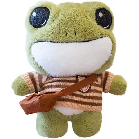 Groda Plysch Uppstoppad Djurkudde Docka Juldekorativ Pi