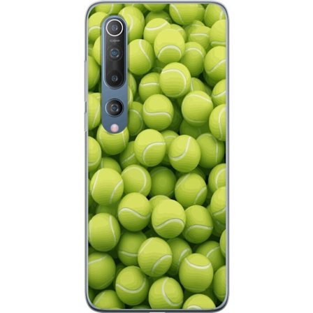 Kompatibel Mobilcover til Xiaomi Xiaomi Mi 10 5G Mønster af grønne tennisbolde i høj detalje, sporty motiv med gentagende tekstur og stærke farver