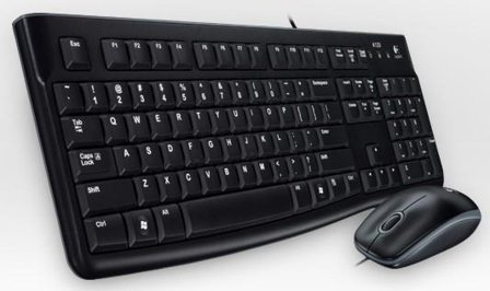 Logitech Desktop MK120 - tastatur- og mussett - US International Inn-enhet