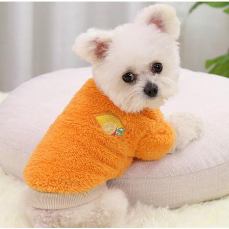 Husdjursvalp Hund Katt Fleecekläder Söt Varmare Jumper Sweater Coat