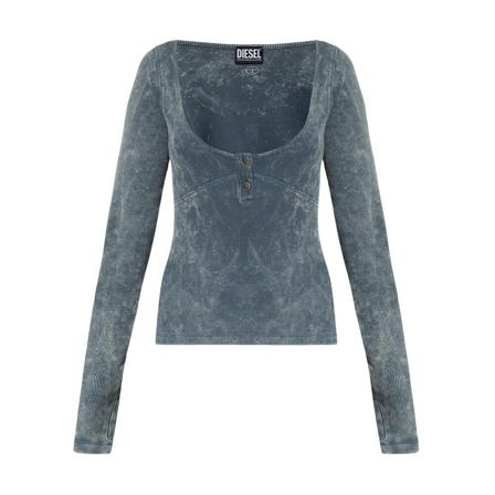 Diesel Long Sleeve Tops Blå, Dame