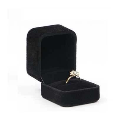 Smykkeboks for ring Svart