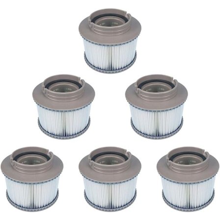 2024 - Sett med 8 erstatningsfiltre for vedlikehold av din oppblåsbare basseng Mspa eller Jacuzzi Ruikalucky-xjw