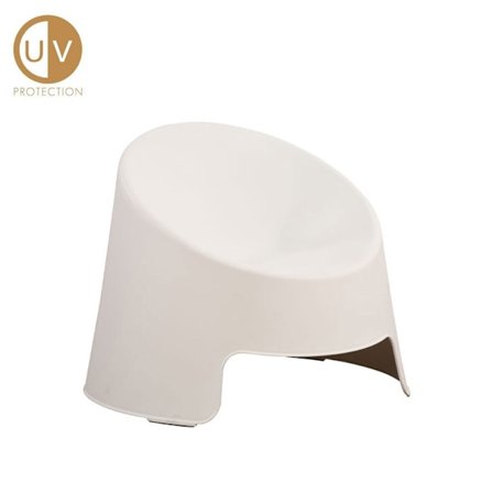 Uovo-nojatuoli, valkoinen, 84x79x70cm