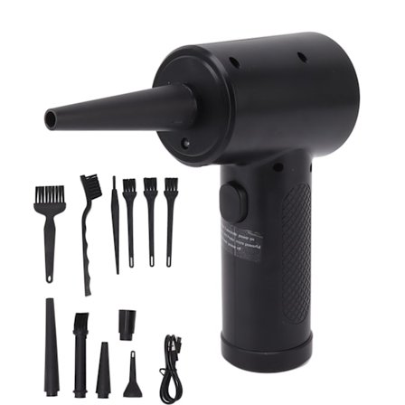 Johdoton sähköinen ilmapuhallin 3-vaihteinen paineilma kannettavan tietokoneen näppäimistön kameran puhdistukseen