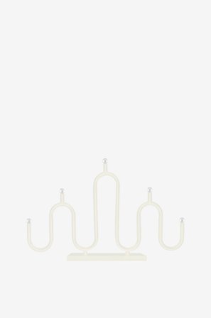 Globen Lighting - Kynttilänjalka Noel 5 - Valkoinen - Sähkökyntteliköt - - Homeroom