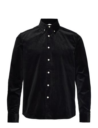 Karlo Corduroy Shirt Skjorta Casual Svart Les Deux