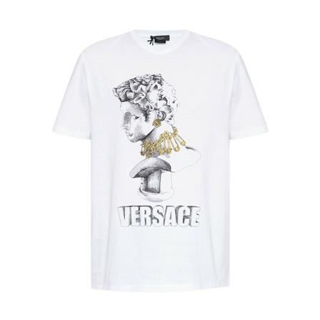 Versace, T-Shirts Wit, Heren, Maat:XL