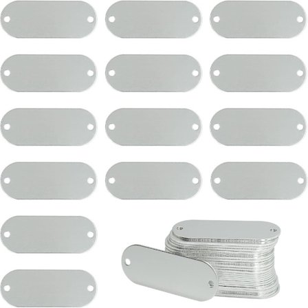 2 hull Tags Blanks Tags Aluminium Tags