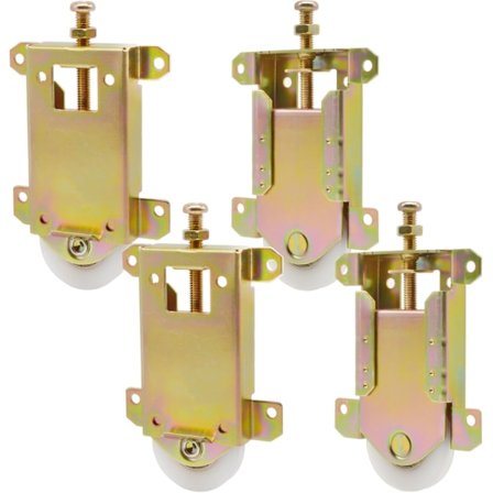 2025 Senaste Modell Skjutdörrsrullar för Garderober Ersättningsdelar Passar Entreprenörer Del #W8020C Garderobsdörrar Hjul, 2-