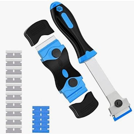 Glasskeramisk koketoppskrape, blå, vindusskrape, for glass c, ZQKLA