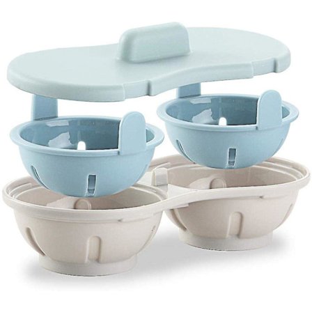 Keitin Agrave; Munat - Munapoacher Kupit Muovi Munapoacher, Muna Crusher Agrave; Höyrystin Keittiövälineiden Pakkaus, 22.1x11x7.4cmblue